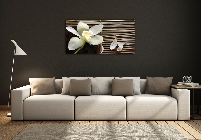 Glasbild Orchidee
