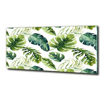 Foto glasbild Tropische Blätter