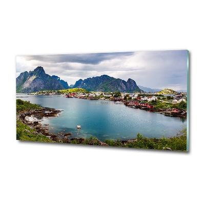 Foto glasbild Lofoten in Norwegen