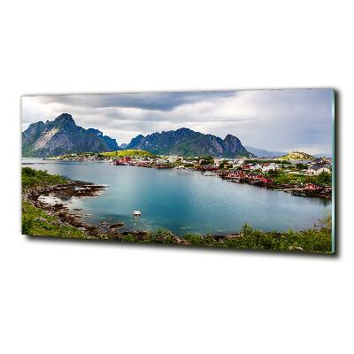 Foto glasbild Lofoten in Norwegen