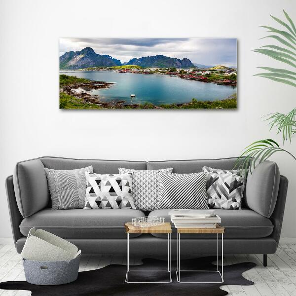 Foto glasbild Lofoten in Norwegen