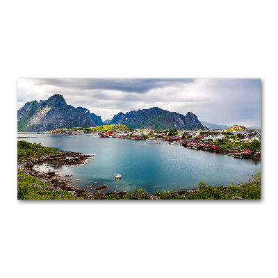 Foto glasbild Lofoten in Norwegen