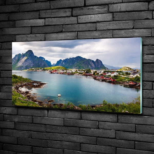 Foto glasbild Lofoten in Norwegen