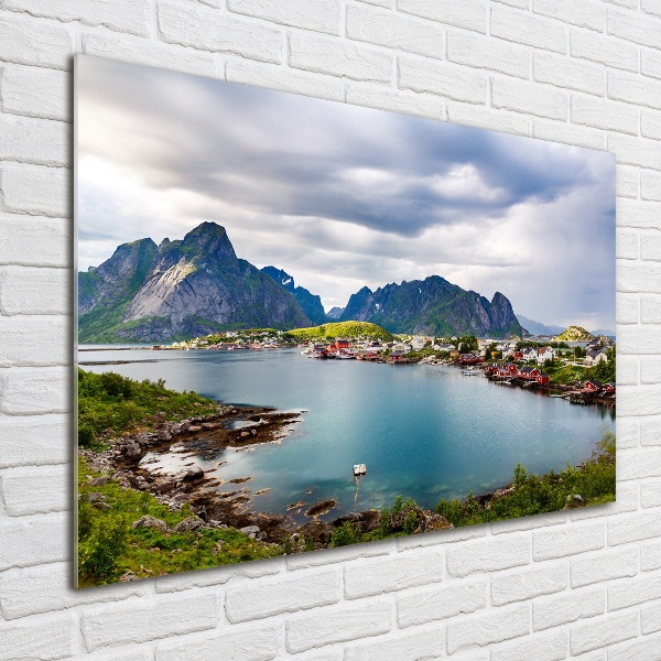Foto glasbild Lofoten in Norwegen