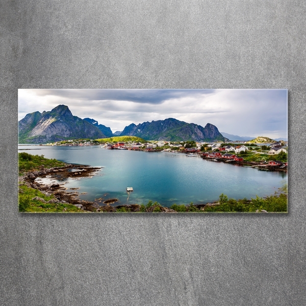 Foto glasbild Lofoten in Norwegen