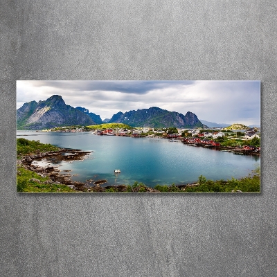 Foto glasbild Lofoten in Norwegen