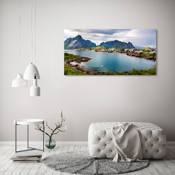 Foto glasbild Lofoten in Norwegen