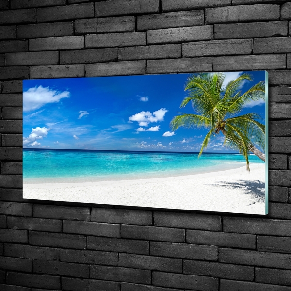 Foto glasbild Tropischer Strand