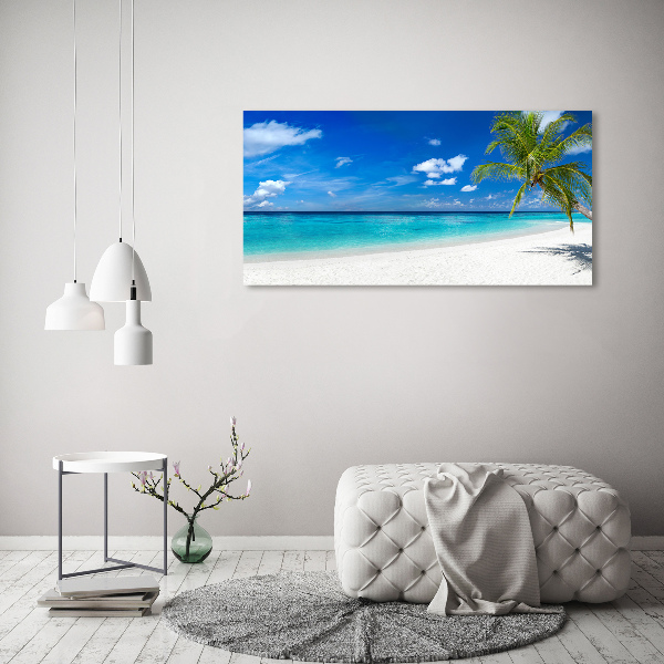 Foto glasbild Tropischer Strand