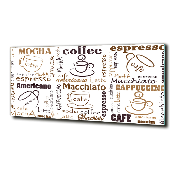 Bild auf glas Zeit für Kaffee