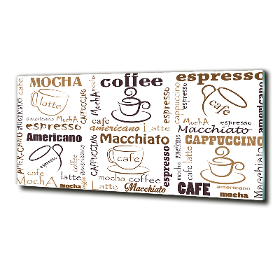 Bild auf glas Zeit für Kaffee