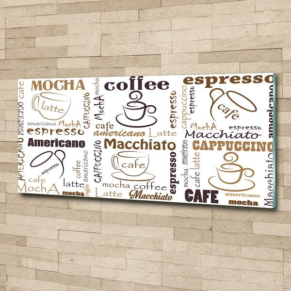 Bild auf glas Zeit für Kaffee