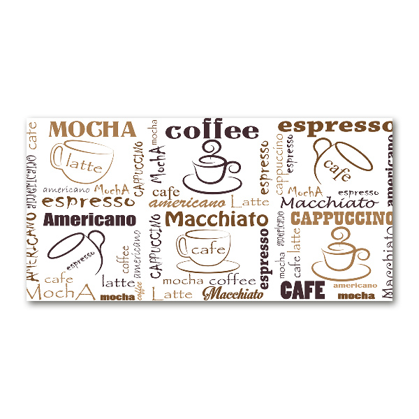 Bild auf glas Zeit für Kaffee