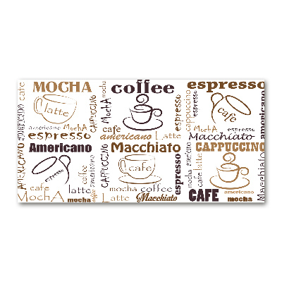 Bild auf glas Zeit für Kaffee