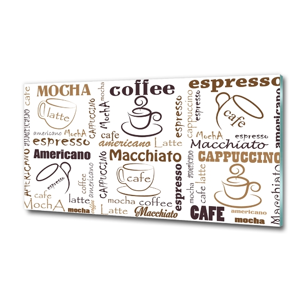 Bild auf glas Zeit für Kaffee