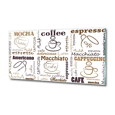 Bild auf glas Zeit für Kaffee