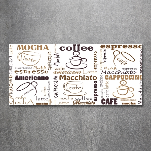 Bild auf glas Zeit für Kaffee