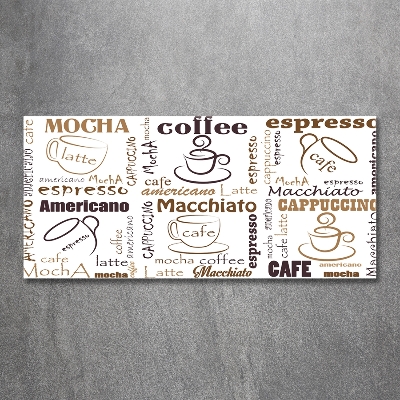 Bild auf glas Zeit für Kaffee