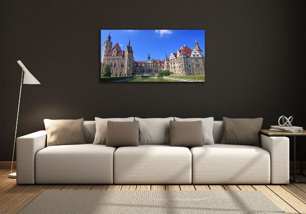 Glasbild Schloss Moszna, Polen