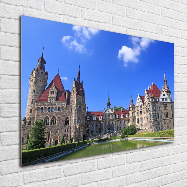 Glasbild Schloss Moszna, Polen