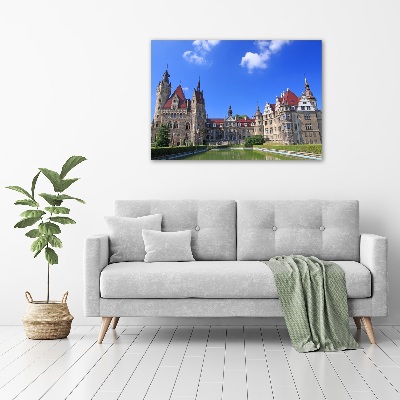 Glasbild Schloss Moszna, Polen