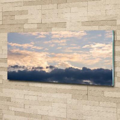 Foto glasbild Wolken am Himmel