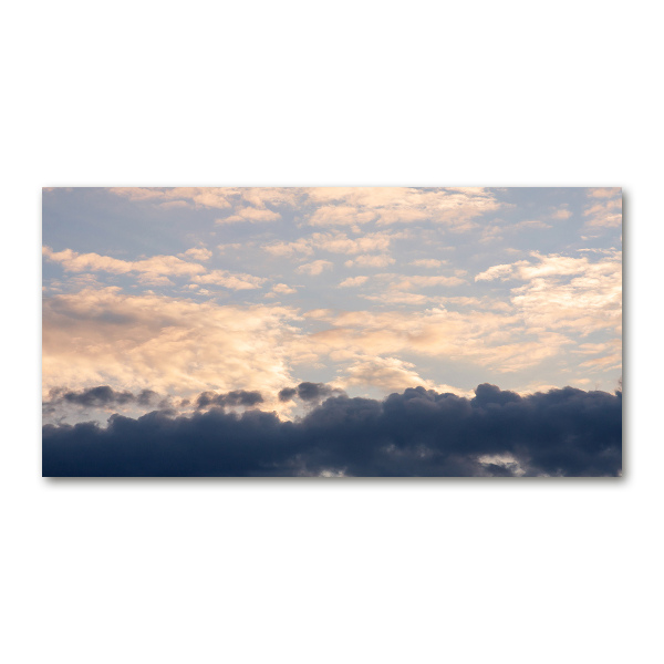 Foto glasbild Wolken am Himmel