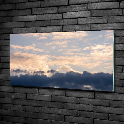 Foto glasbild Wolken am Himmel