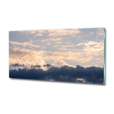 Foto glasbild Wolken am Himmel