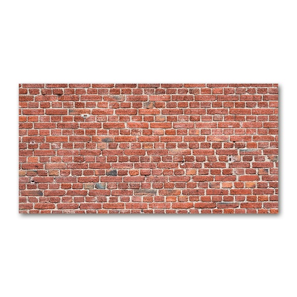 Glasbild Ziegelmauer
