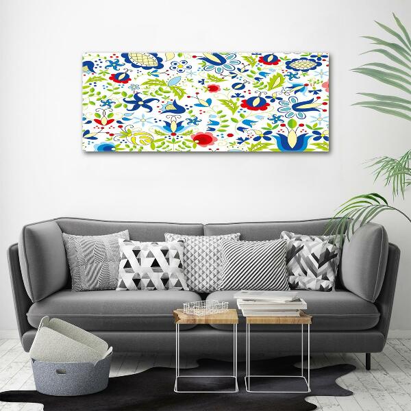 Foto glasbild Ethnisches Muster