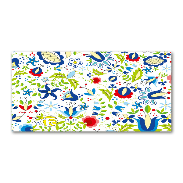 Foto glasbild Ethnisches Muster