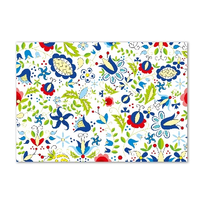 Foto glasbild Ethnisches Muster