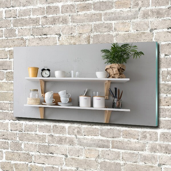 Bild auf glas Dekorationen im Regal