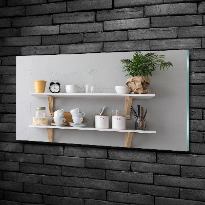 Bild auf glas Dekorationen im Regal