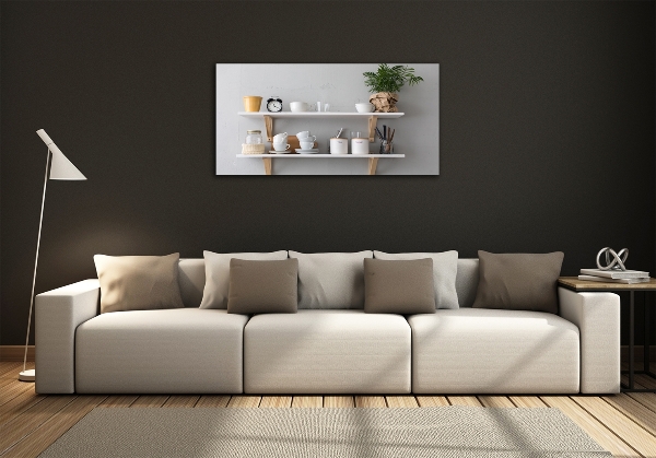 Bild auf glas Dekorationen im Regal