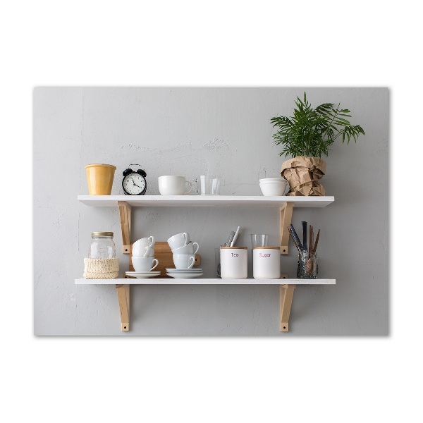 Bild auf glas Dekorationen im Regal