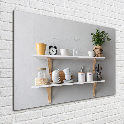 Bild auf glas Dekorationen im Regal