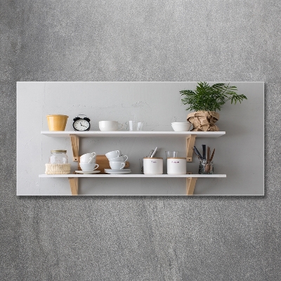 Bild auf glas Dekorationen im Regal