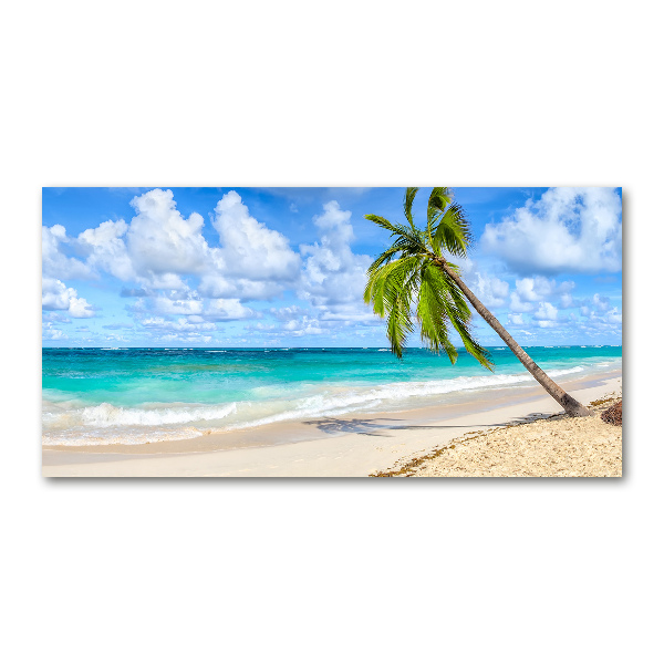 Glasbild Tropischer Strand
