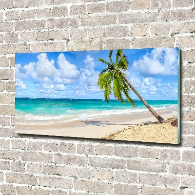 Glasbild Tropischer Strand