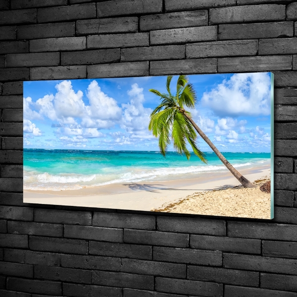 Glasbild Tropischer Strand