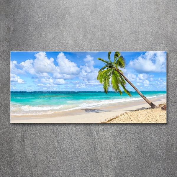 Glasbild Tropischer Strand