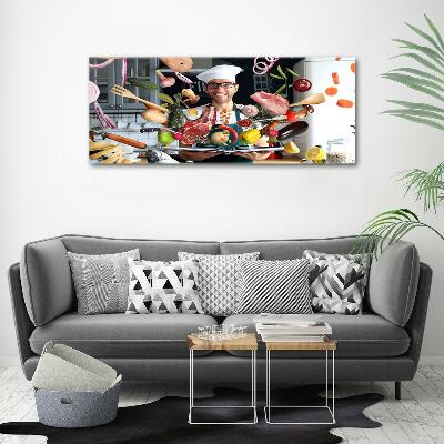 Glasbild Chef-Rezepte