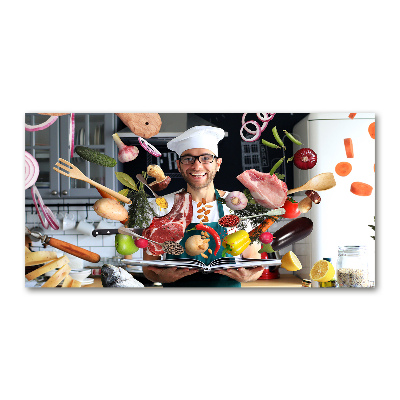 Glasbild Chef-Rezepte