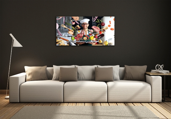 Glasbild Chef-Rezepte
