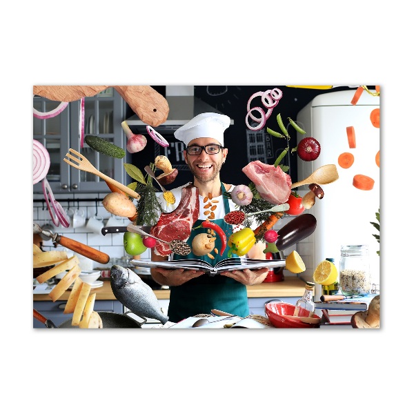 Glasbild Chef-Rezepte