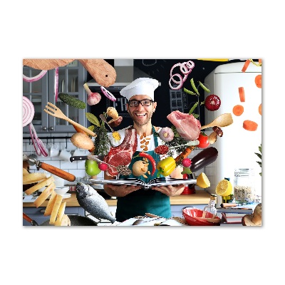 Glasbild Chef-Rezepte