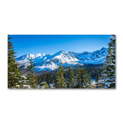 Foto glasbild Panorama der Tatra-Berge