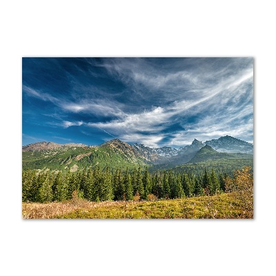 Bild auf glas Herbst in der Tatra